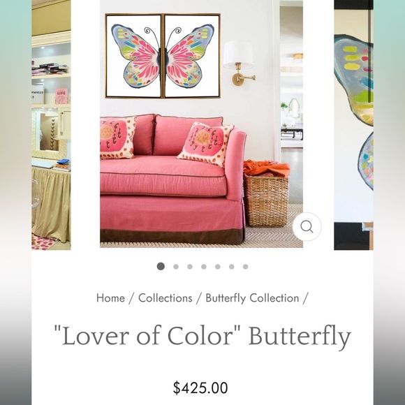 For the love of butterfly MK Decker painting - Picture 2 of 2